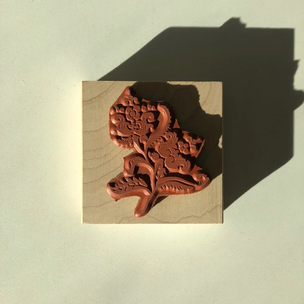 Paper Source Floral & Baroque Vintage Rubber Stamp Set